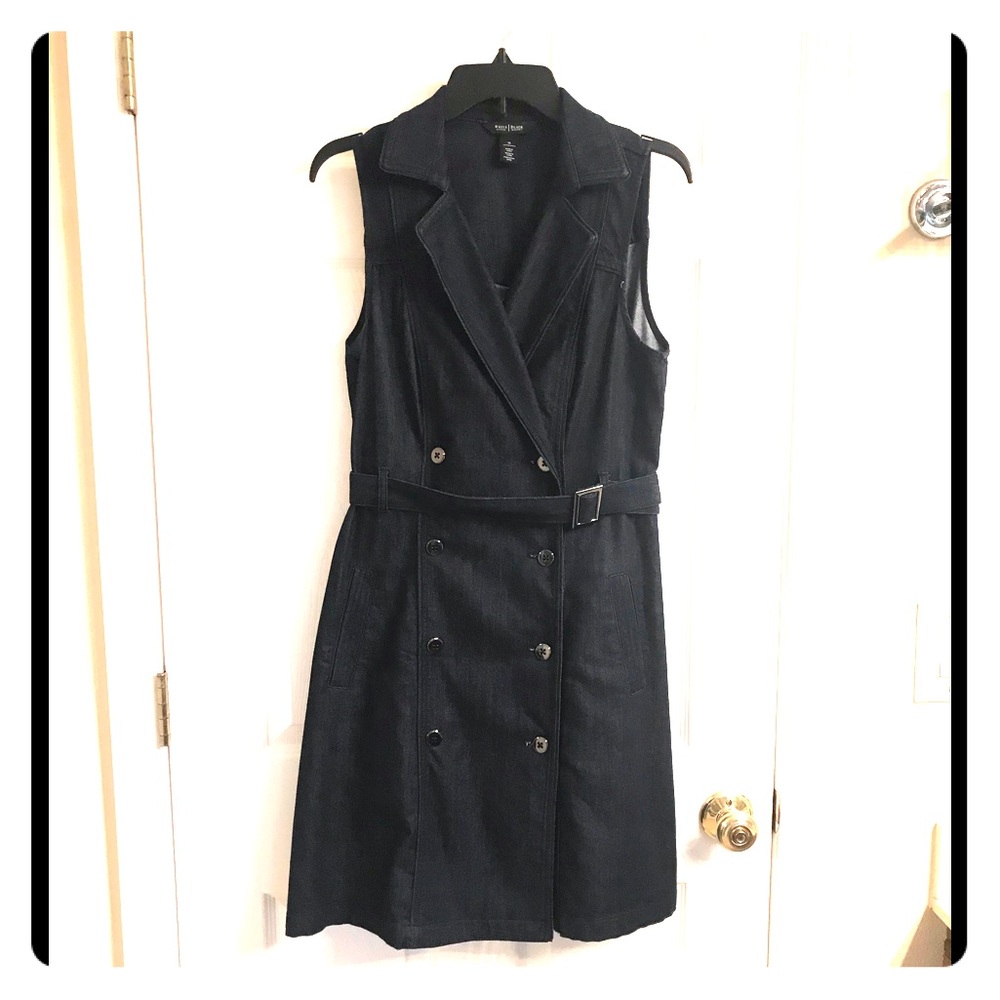 Fun Denim Double Button Dress